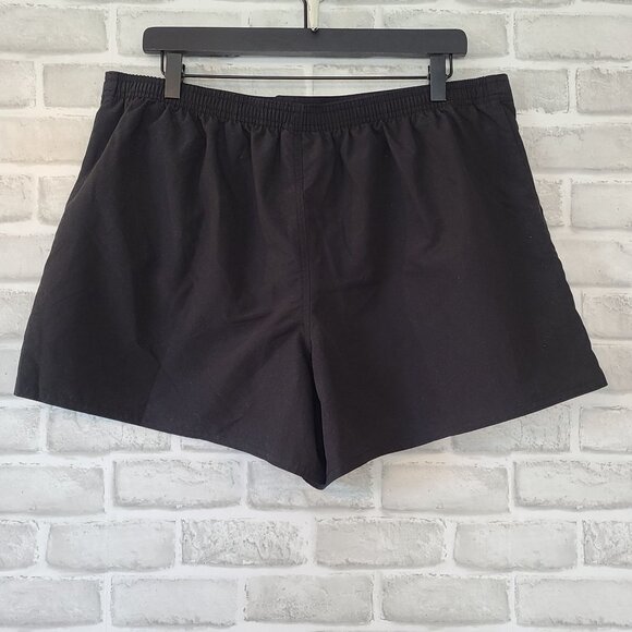 Maxine of Hollywood Women's Black Board Shorts Swimsuit NEW 18 Beach - Picture 1 of 7